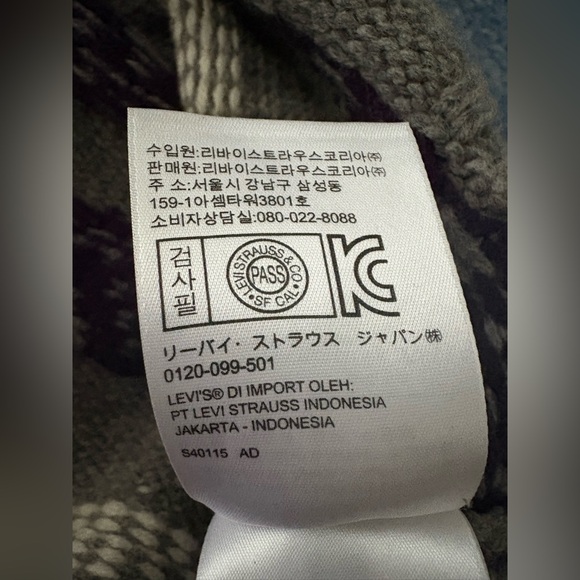 Levi’s Cropped 100% Wool Sweater Size XS - Picture 3 of 5